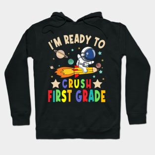 Ready To Crush 4th Grade Boys Astronaut Back To School Hoodie